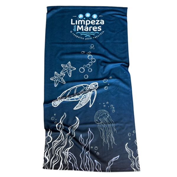 Toalha Azul Limpeza dos Mares